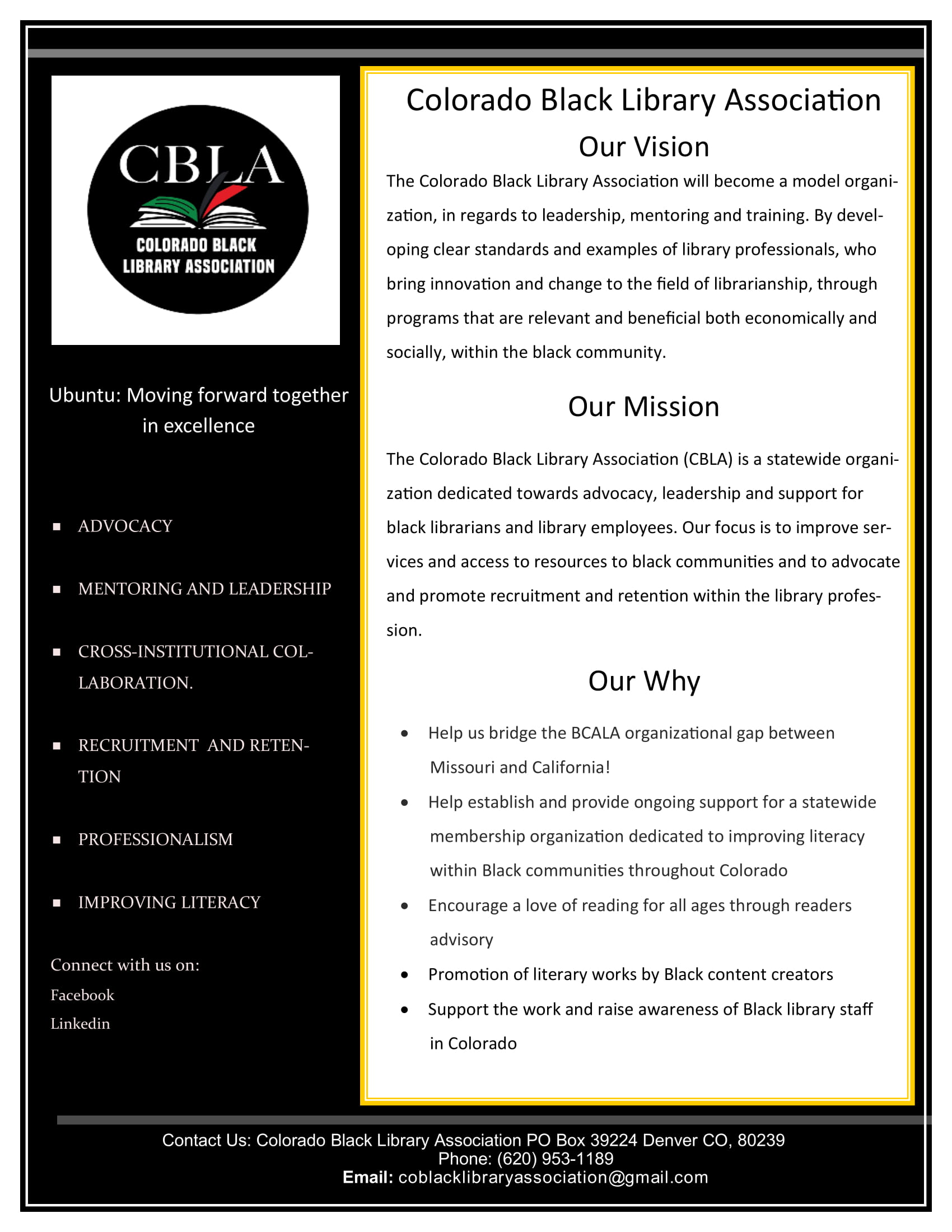 Colorado Black Librarians Association